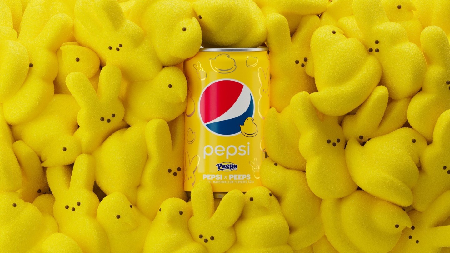 Pepsi and Peeps team up on a marshmallow soda—and people are revolted