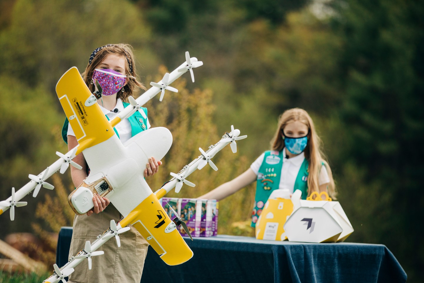 One Virginia community is having Girl Scout cookies delivered to their doorstep by a drone
