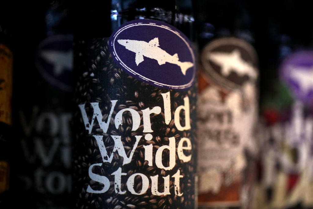 Brewed with lots of barley, World Wide Stout is dark, rich, roasty, and complex, with an ABV range between 15% and 20%.