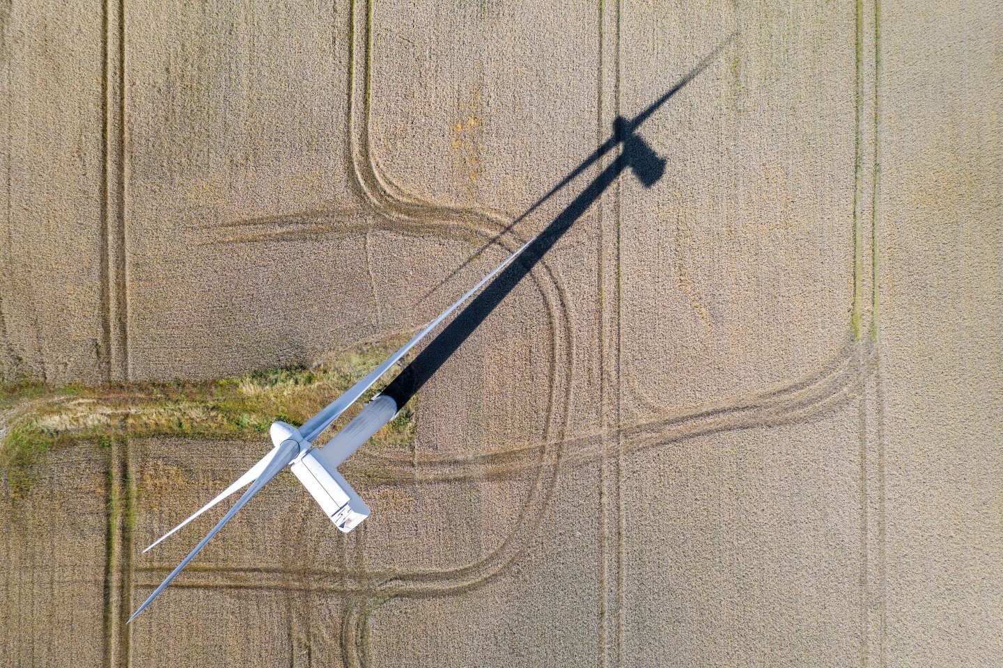 Birds Eye View Wind Turbine