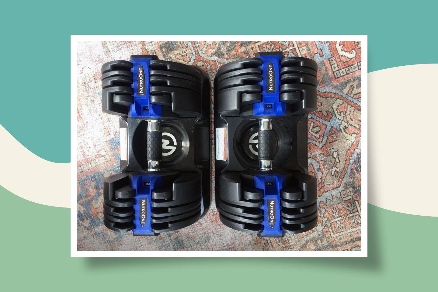 The adjustable dumbbells I bought during COVID fit the gym’s weight rack into my living room