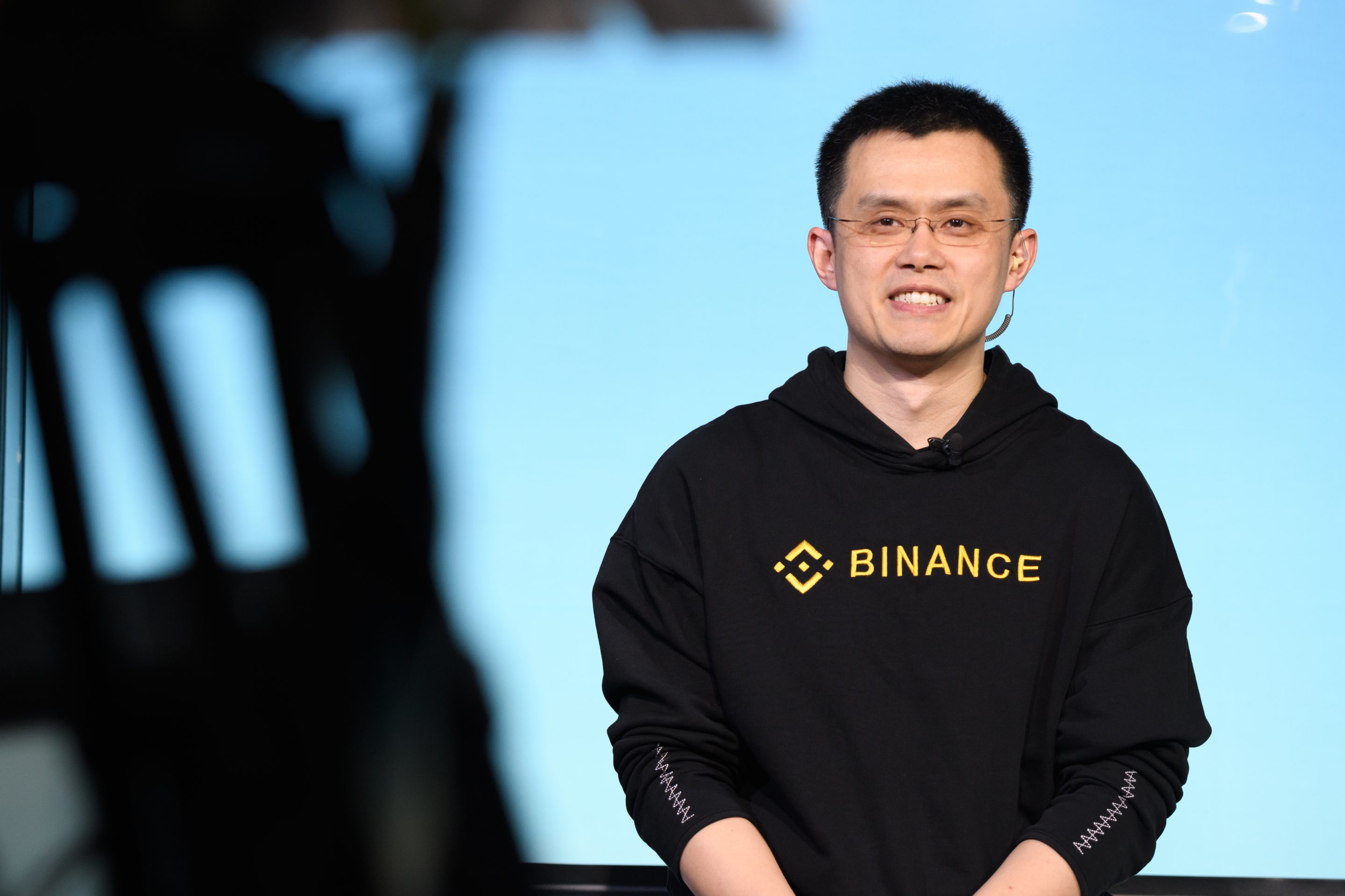 Zhao Changpeng, chief executive officer of Binance, speaks during a Bloomberg Television interview in Tokyo, Japan, on Thursday, Jan. 11, 2018. 