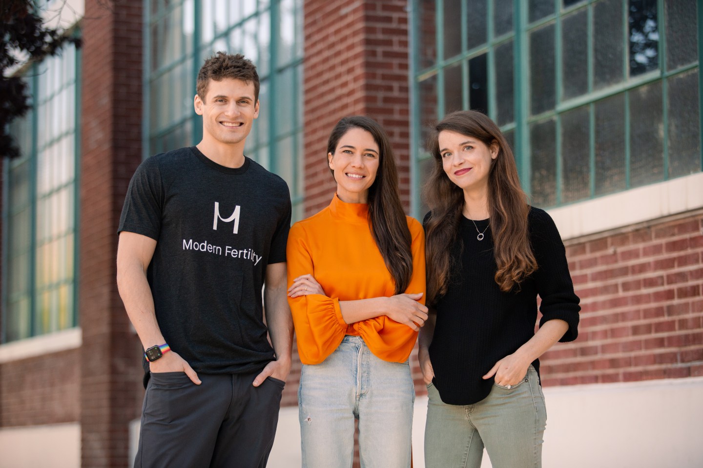 Ro CEO Zachariah Reitano and Modern Fertility co-founders Afton Vechery and Carly Leahy. Ro has acquired Modern Fertility in a deal valued at more than $225 million.