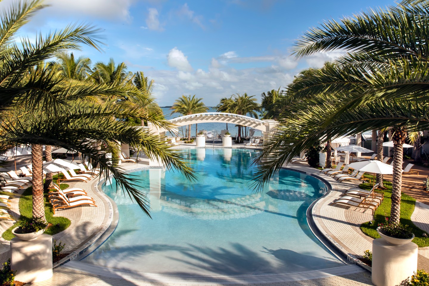 The main pool at the Playa Largo Resort and Spa in Key Largo, Fla.