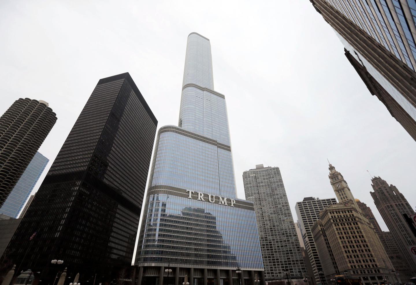file photo shows the Trump International Hotel and Tower in Chicago.