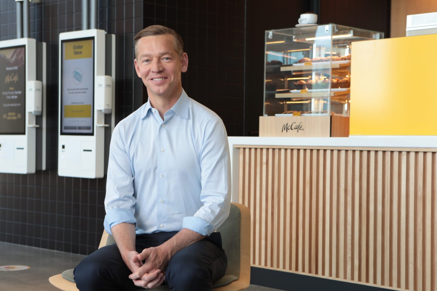 McDonald's CEO Chris Kempczinski talked franchisee relations, the restaurant recovery, and employee wages.