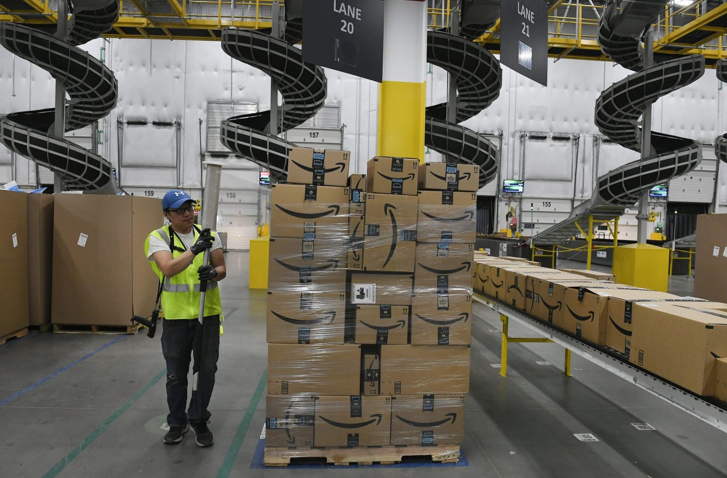 An Amazon fulfillment center in Colorado.