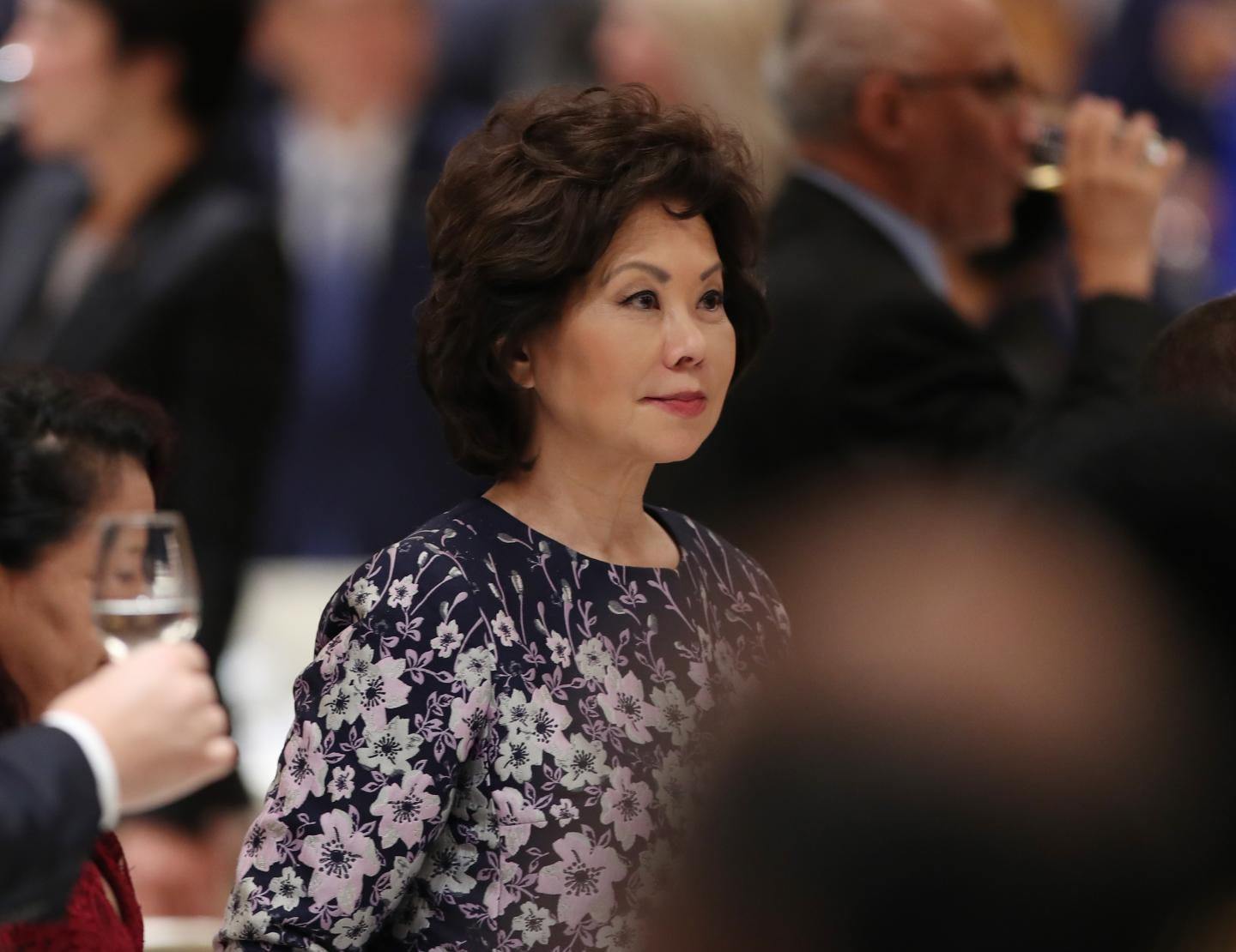 Former Department of Transportation Secretary, Elaine Chao, returns to the private sector