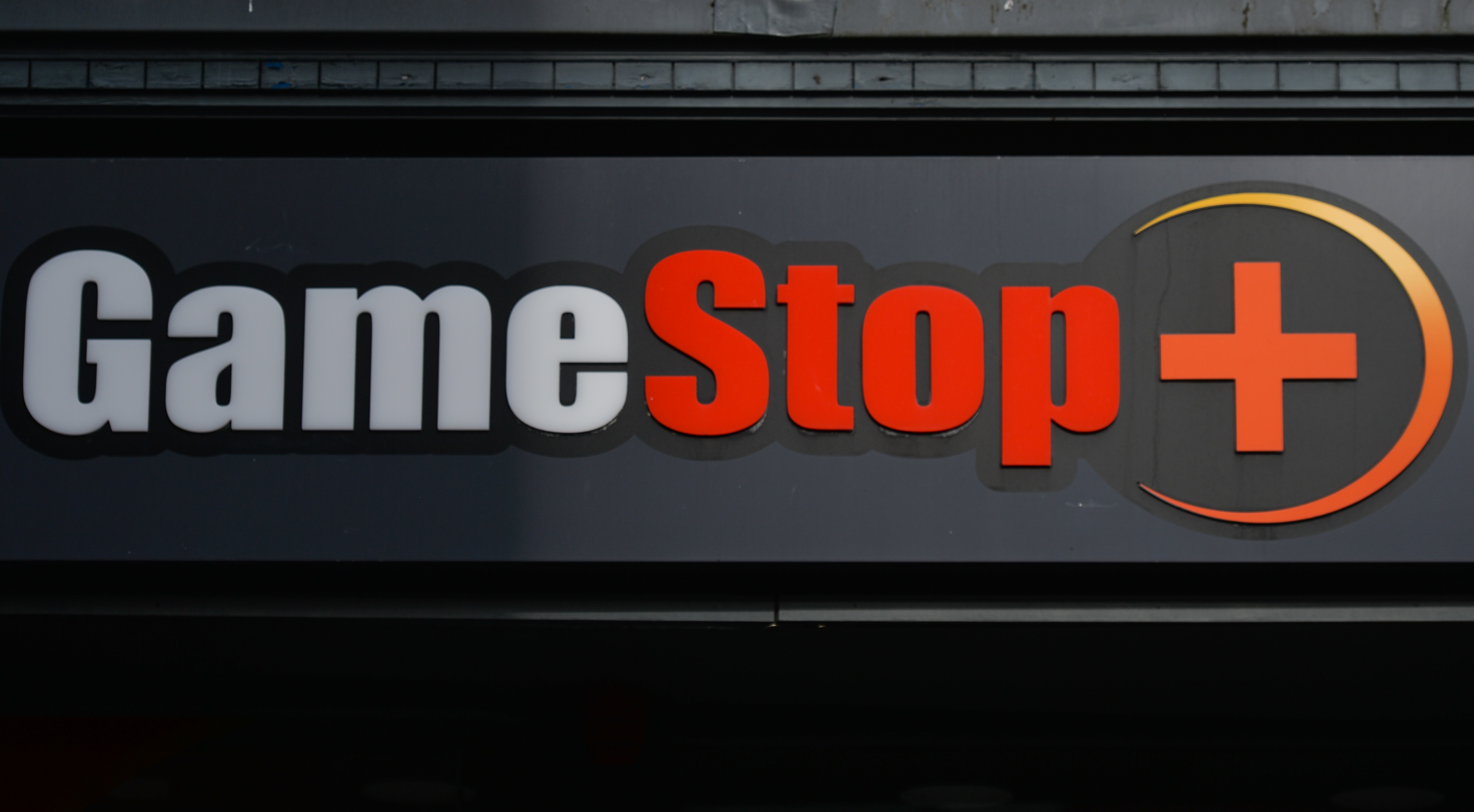 A logo of GameStop seen in Dublin