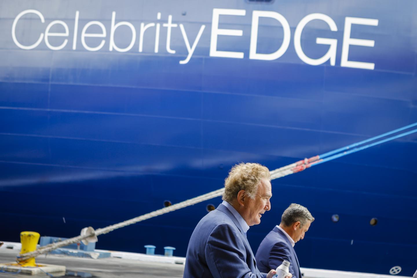CEO Richard Fain at Celebrity Edge press event