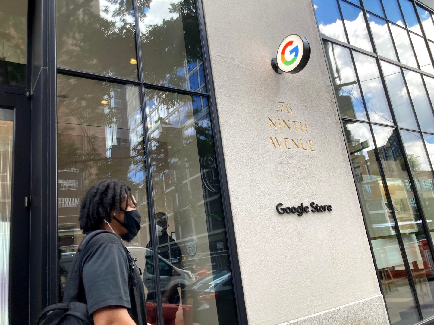 Outside the new Google Store at 76 9th Avenue in the Chelsea neighborhood of Manhattan on Tuesday, June 15, 2021.