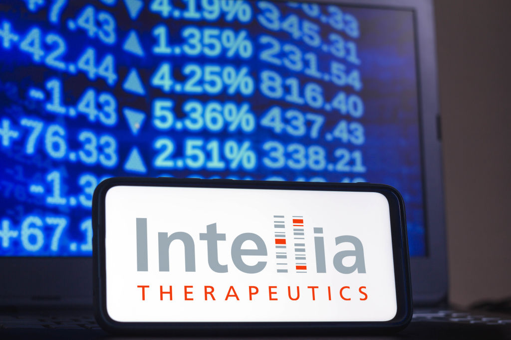 Intellia CRISPR gene editing stock science
