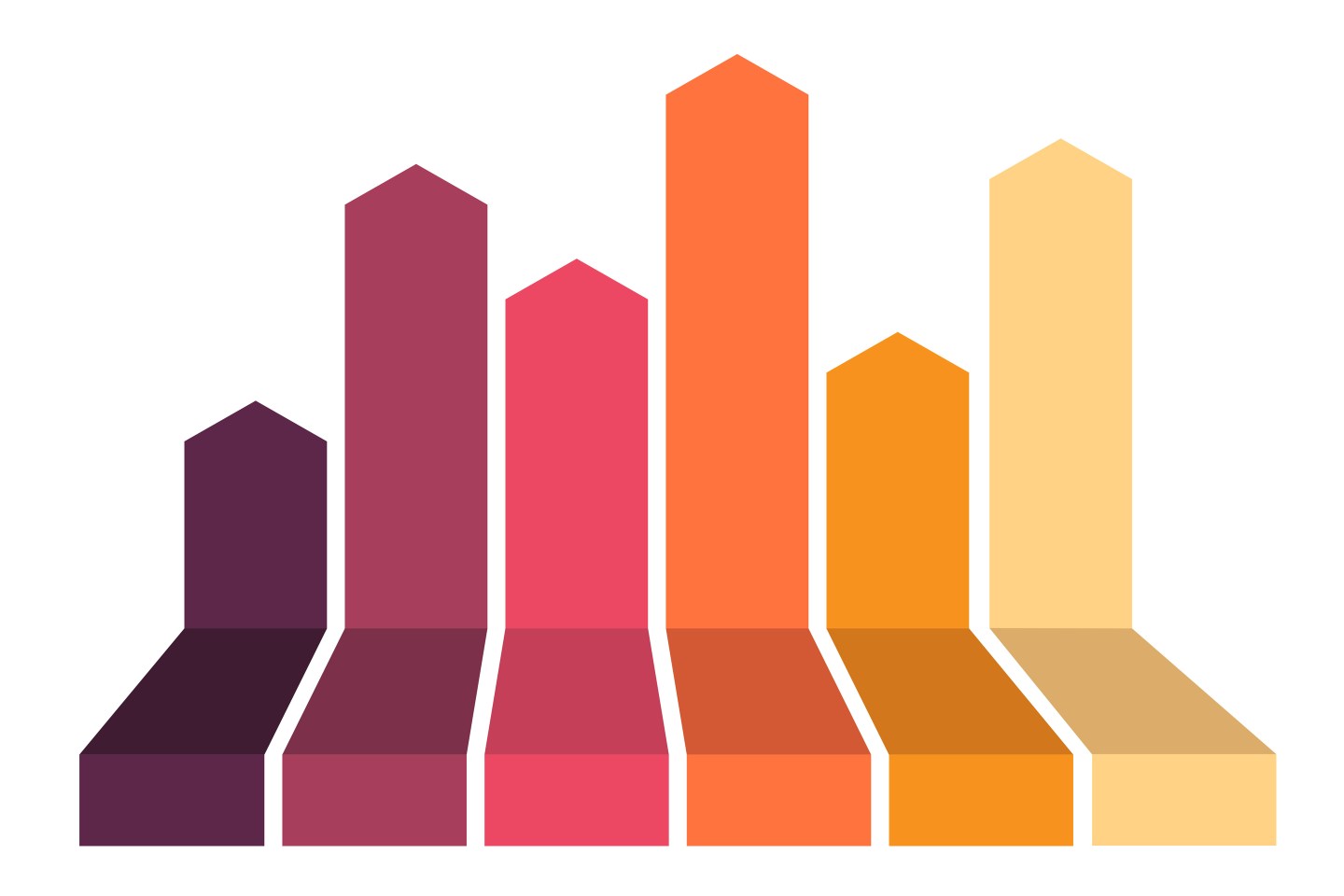 Arrows business growth infographic blank template