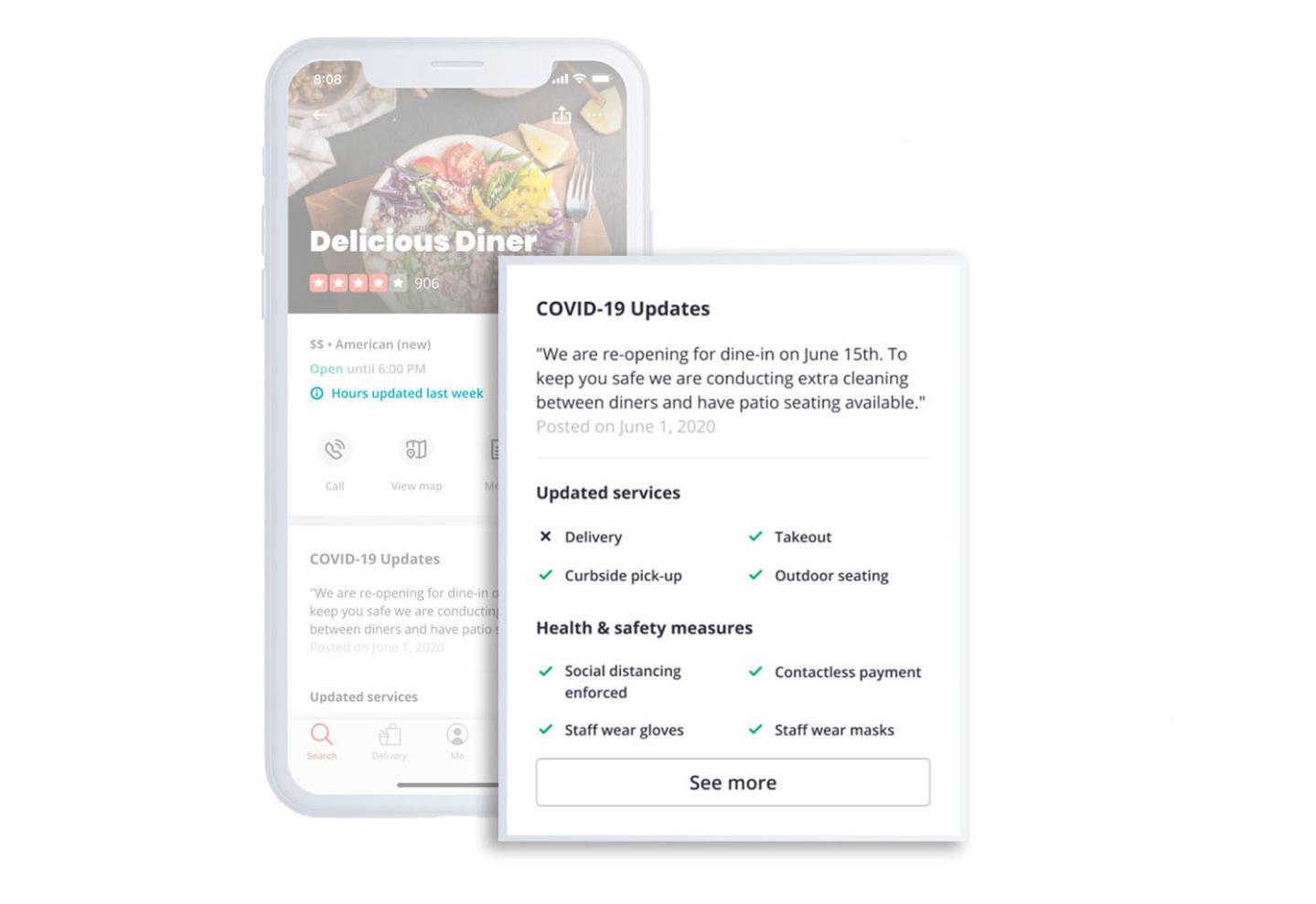 Diners seated via Yelp surge above pre-pandemic levels