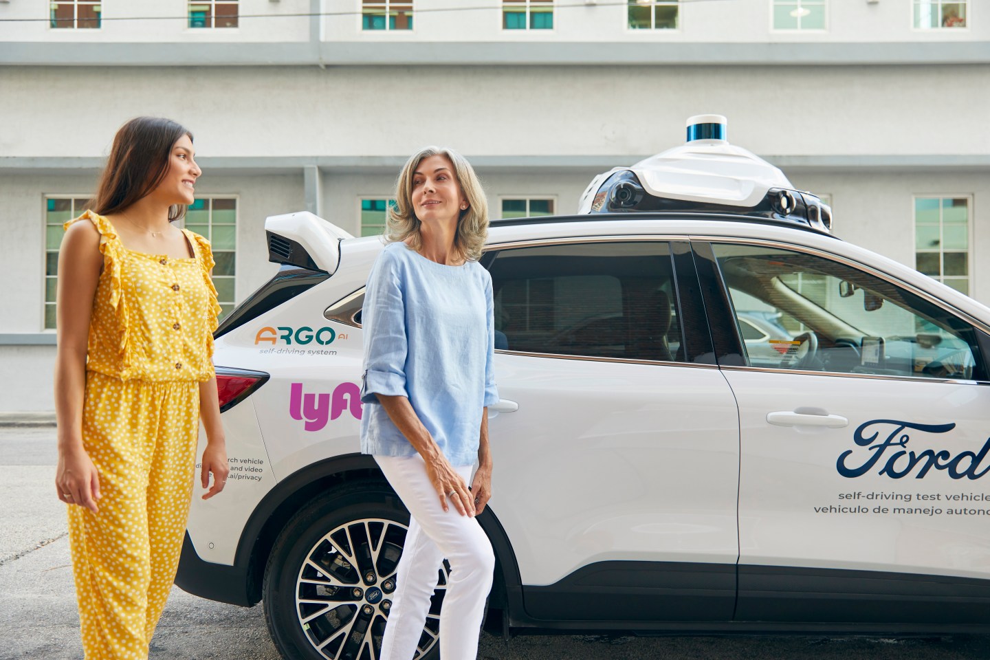 Ford Lyft self-driving car