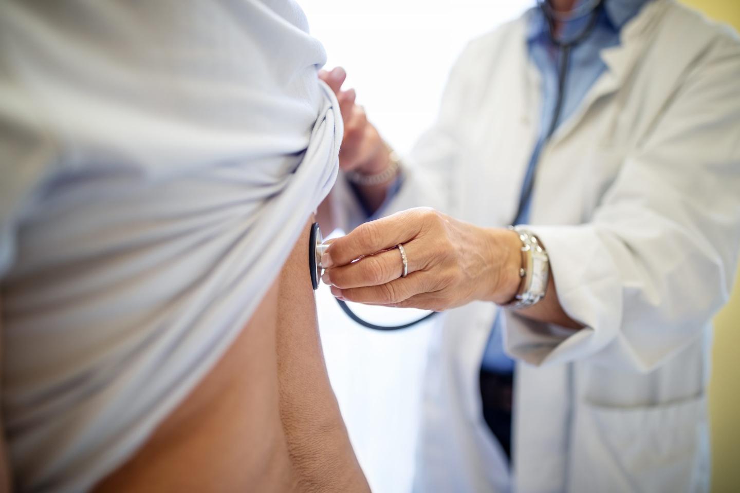 Doctor examining patient