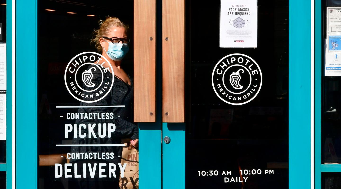 Chipotle hits all-time high as diners return to restaurants