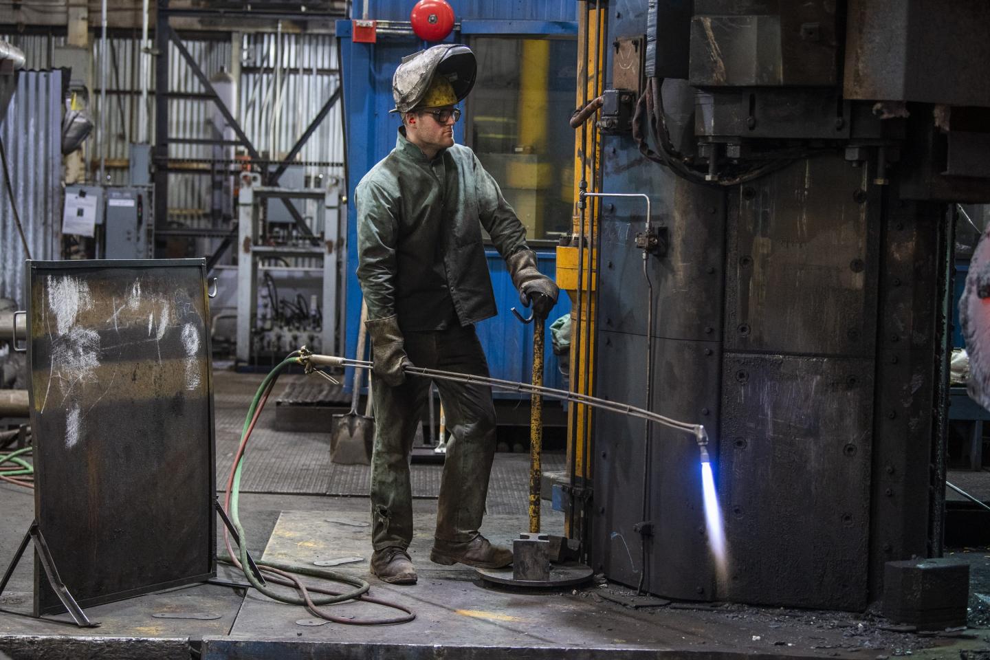 Steel worker