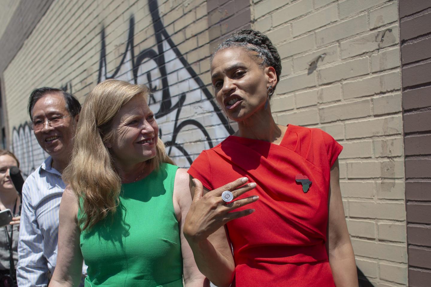 New York City Mayoral Candidates Join AAPI Community For Unveiling Of Chinatown Mural
