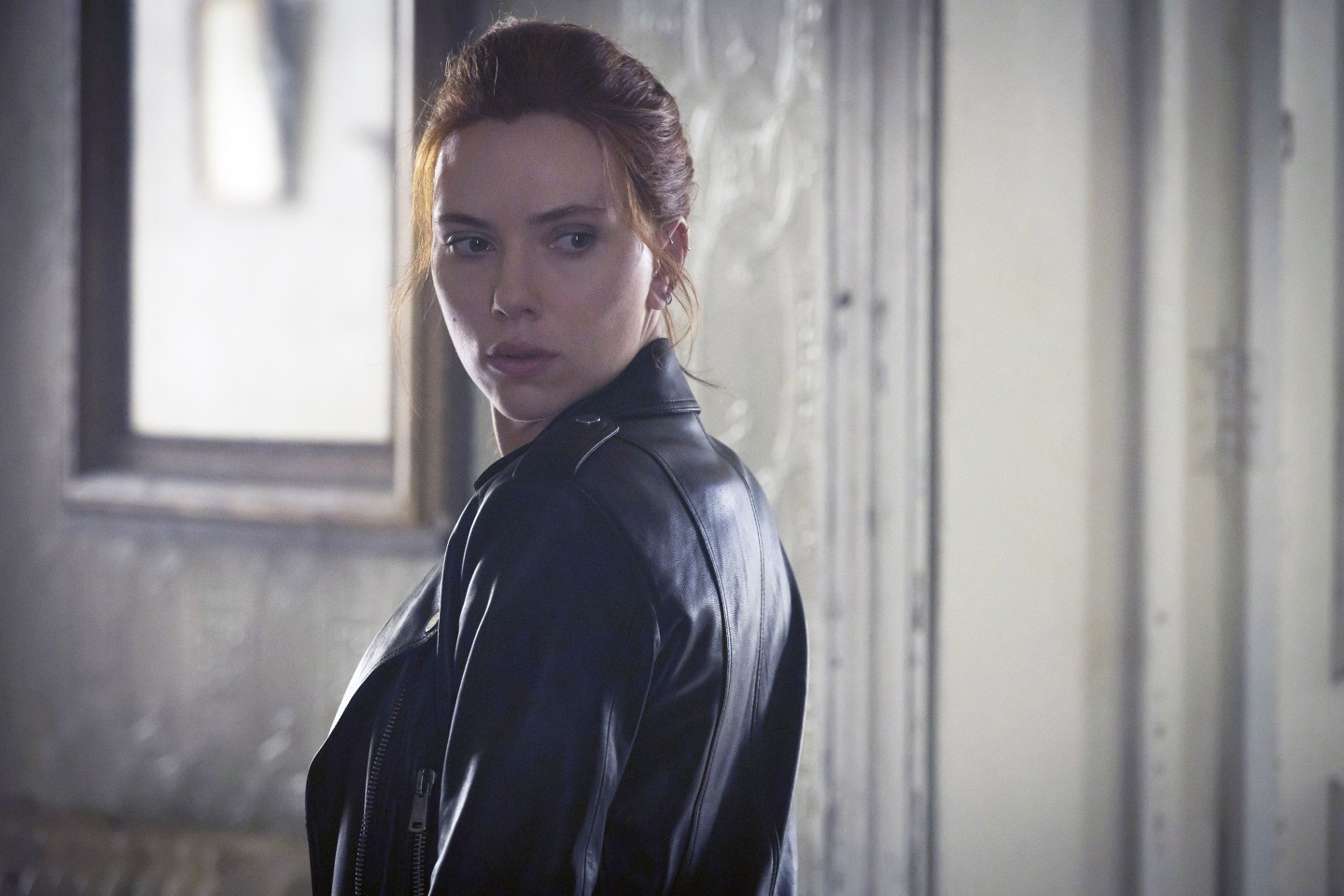 BLACK WIDOW, Scarlett Johansson as Black Widow, 2021.  ph: Jay Maidment /© Walt Disney Studios Motion Pictures / © Marvel Studios / Courtesy Everett Collection