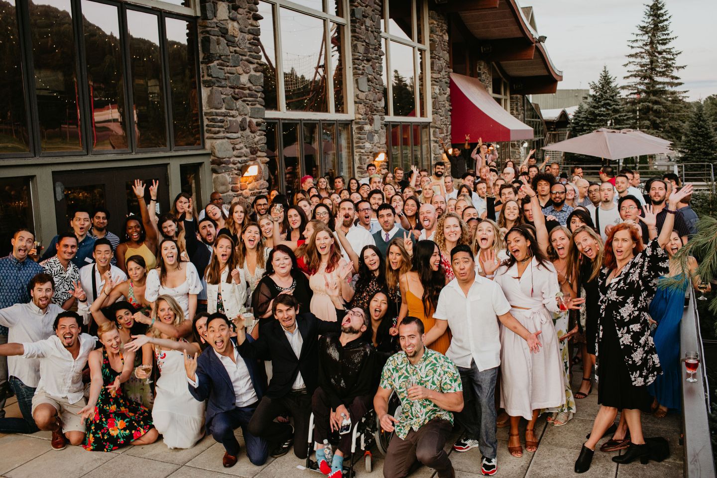 Members of what Noom call the “Noomily” at a company offsite.
