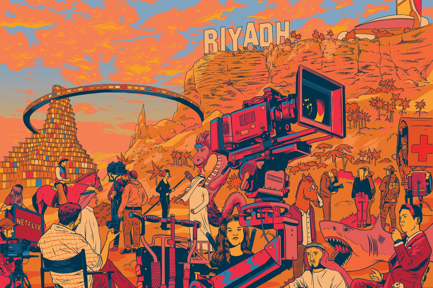 Desert streams: Netflix and other entertainment giants woo Saudi audiences