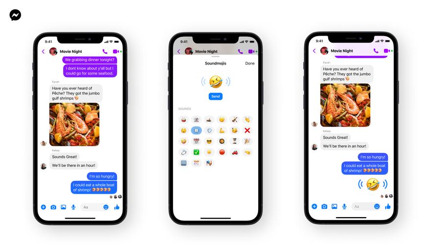 Facebook is adding sound to emojis in Messenger