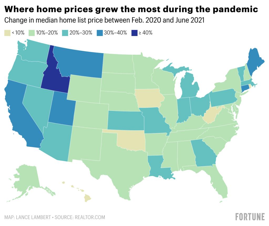 Home prices are rising faster than ever before. See how your state is doing