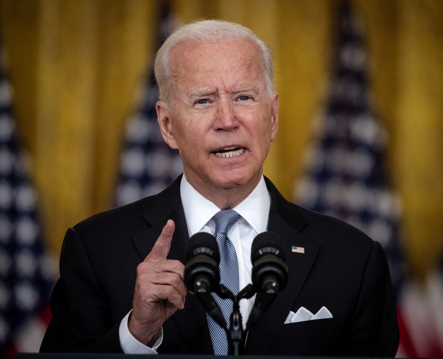 President Biden delivers remarks on the situation in Afghanistan on Aug. 16, 2021. "Biden’s effort to show his own and America’s resilience has just begun," writes Jeffrey Sonnenfeld.