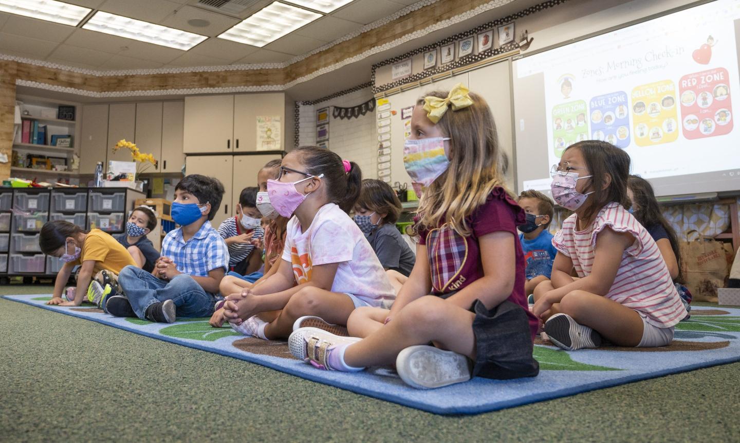 Children in a classroom