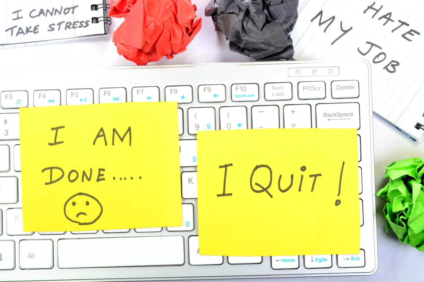 I quit Post-it notes
