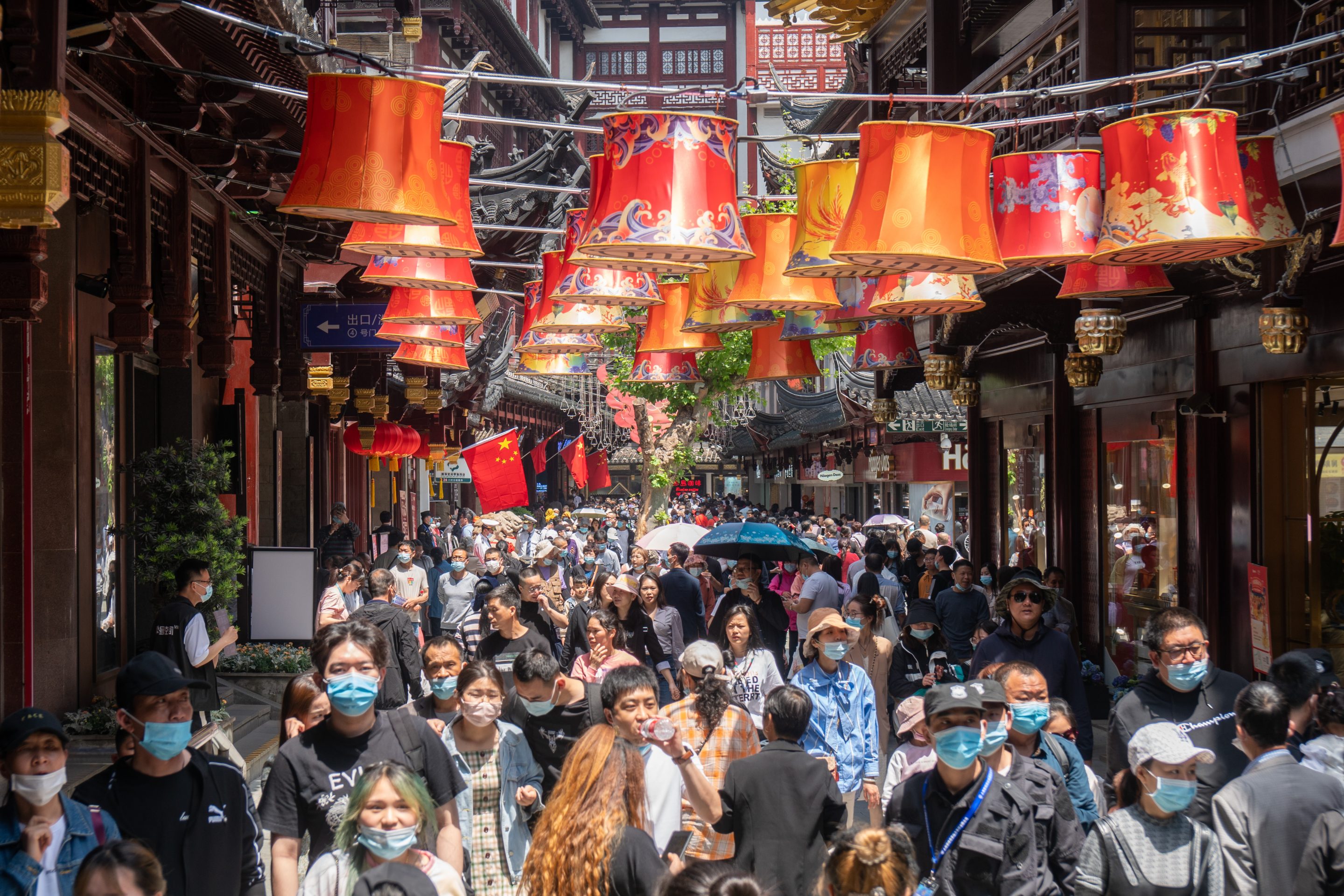 At the Yu Garden shopping mall, in Shanghai, on May 1, 2021.