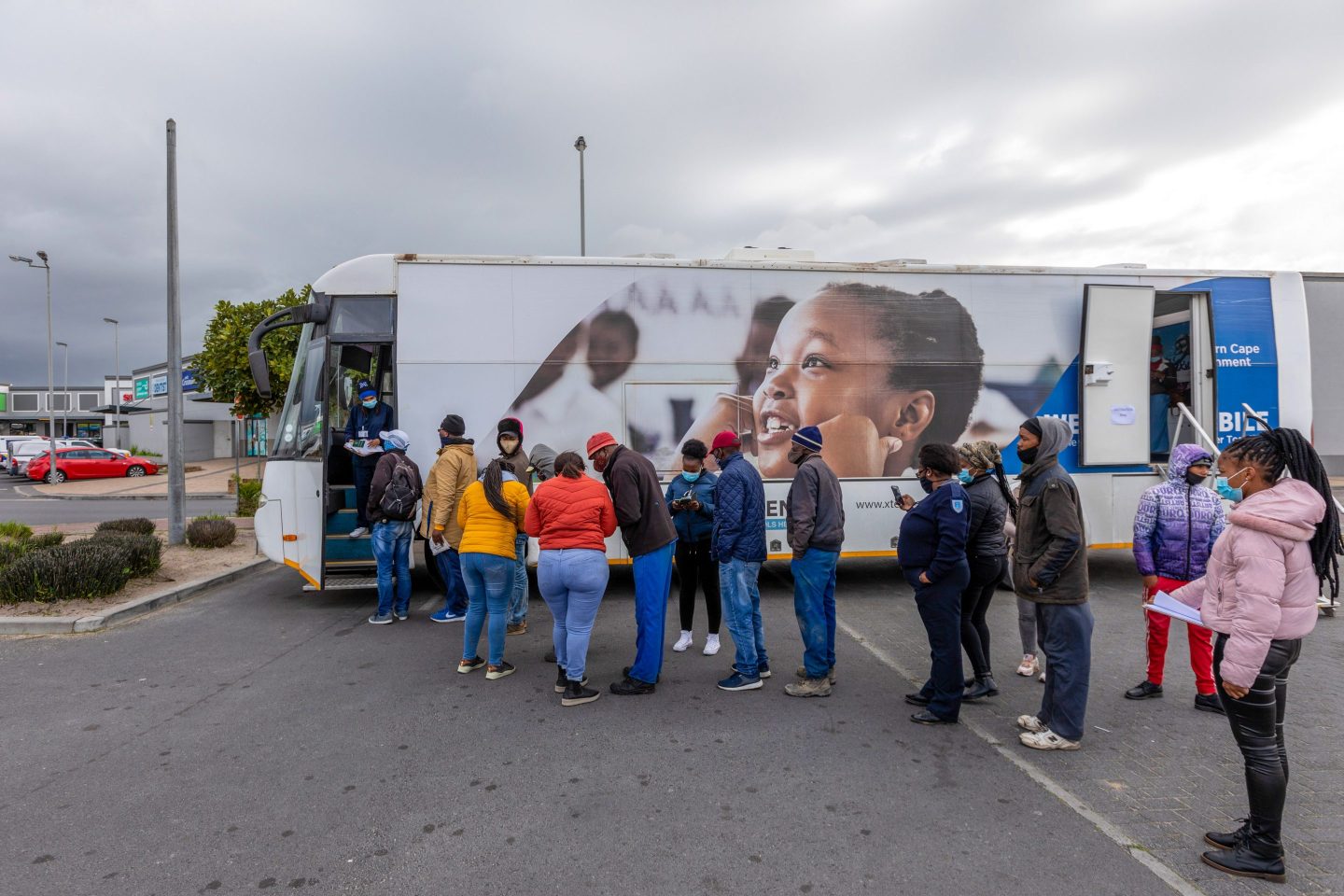 Vaccination Bus in South Africa