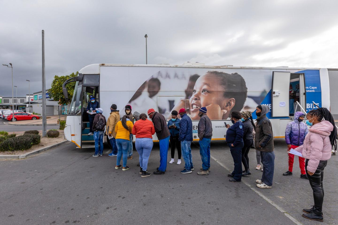 Vaccination Bus in South Africa
