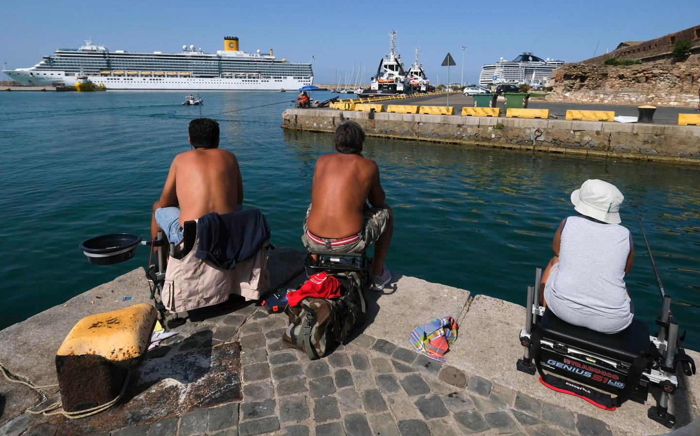 ‘An eyesore’: An armada of ghostly cruise ships is clogging the Italian Riviera, and locals are fed up