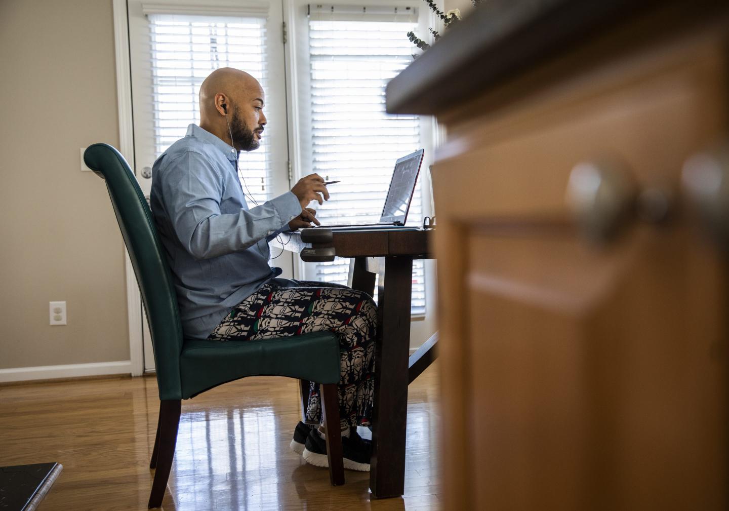 Man working from home