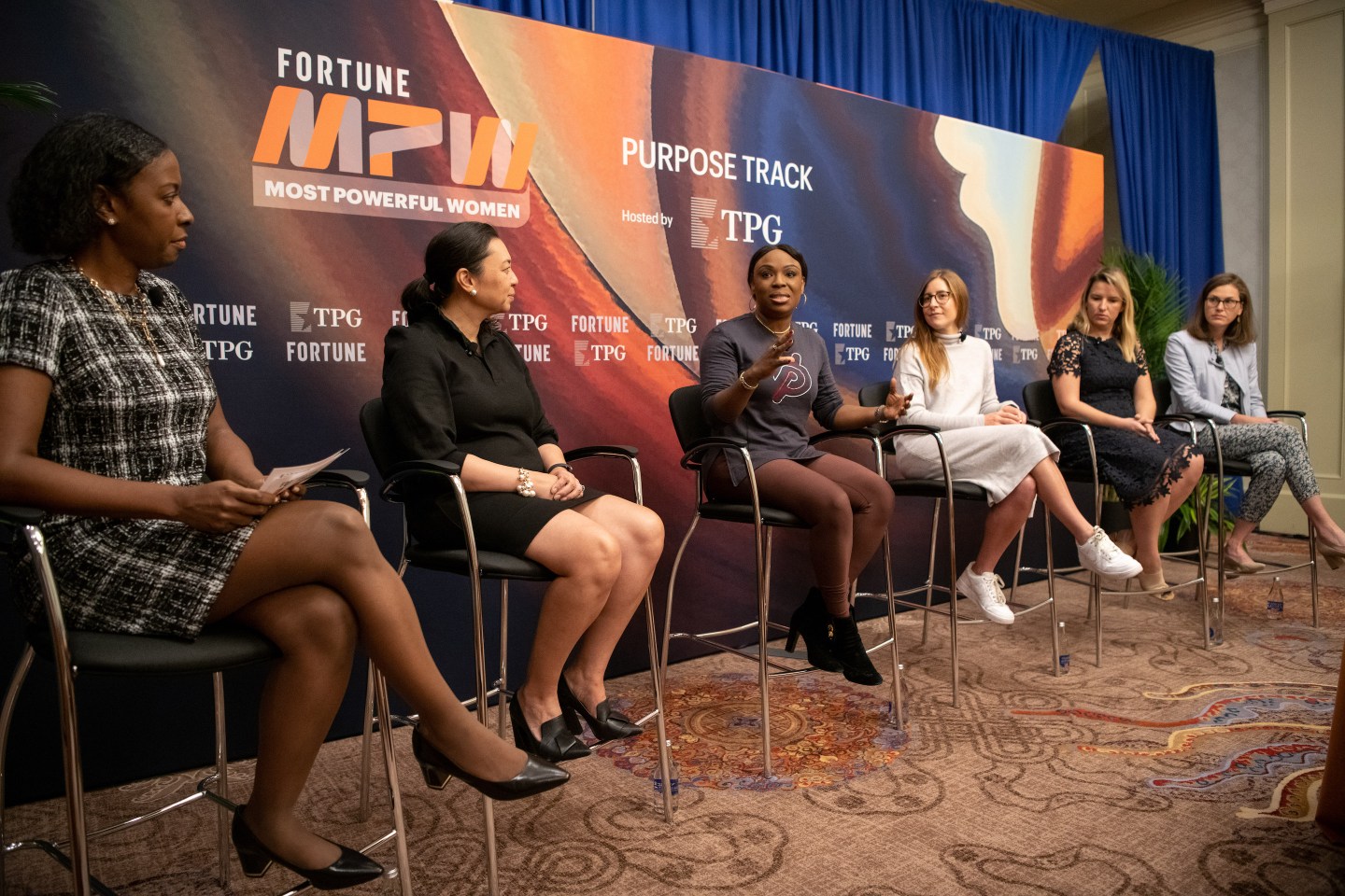 Leaders of Bristol Myers Squibb, Peloton, Divvy Homes, Guild Education, and Chobani spoke at Fortune’s Most Powerful Women Summit on Oct. 12, 2021, in Washington, D.C.