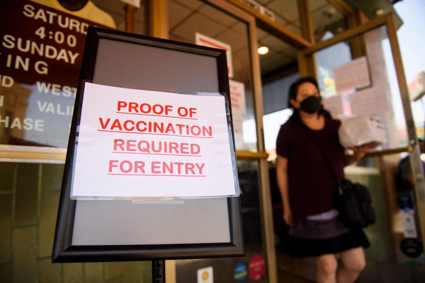 Vaccine required sign