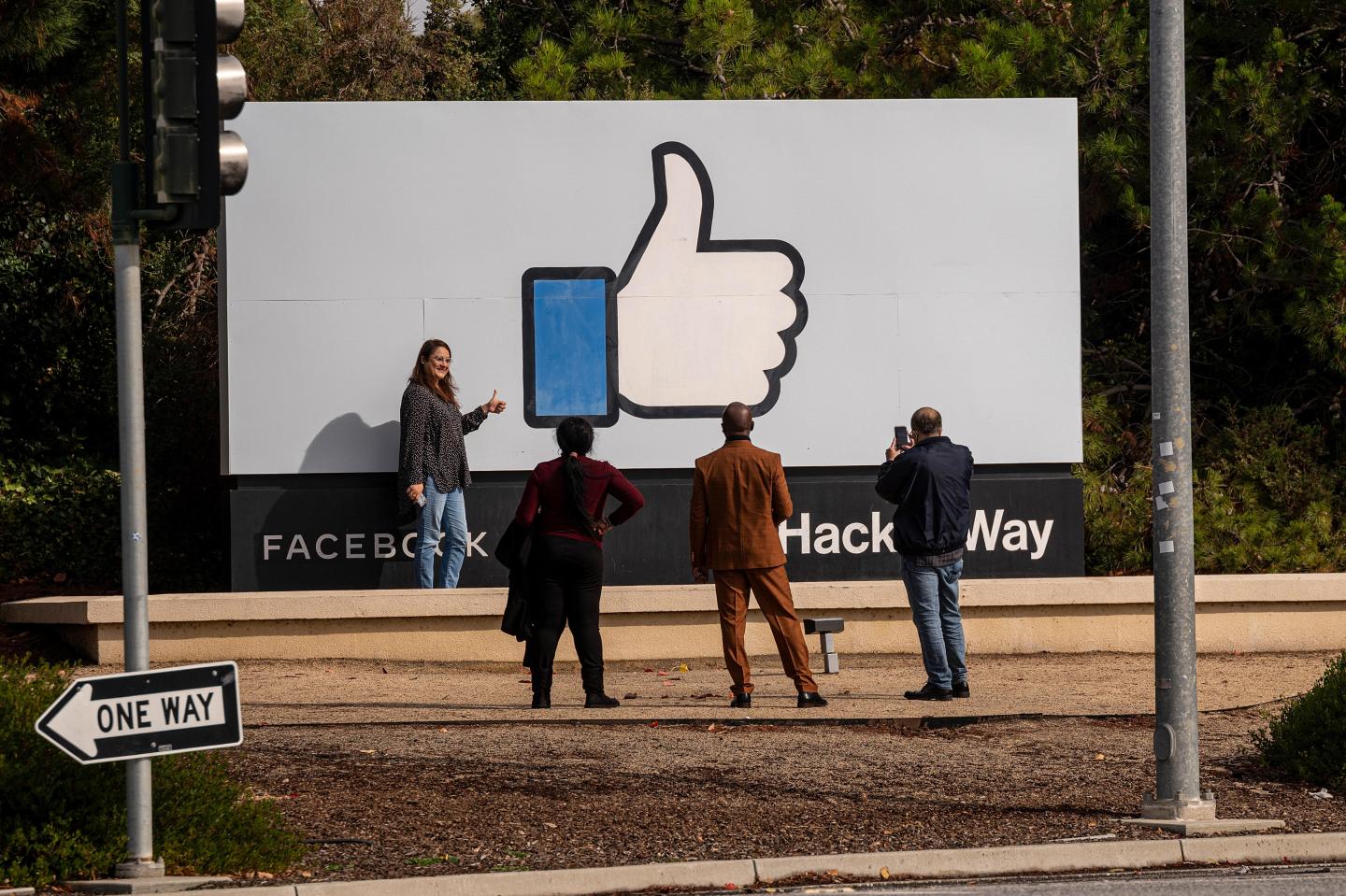 Facebook sign