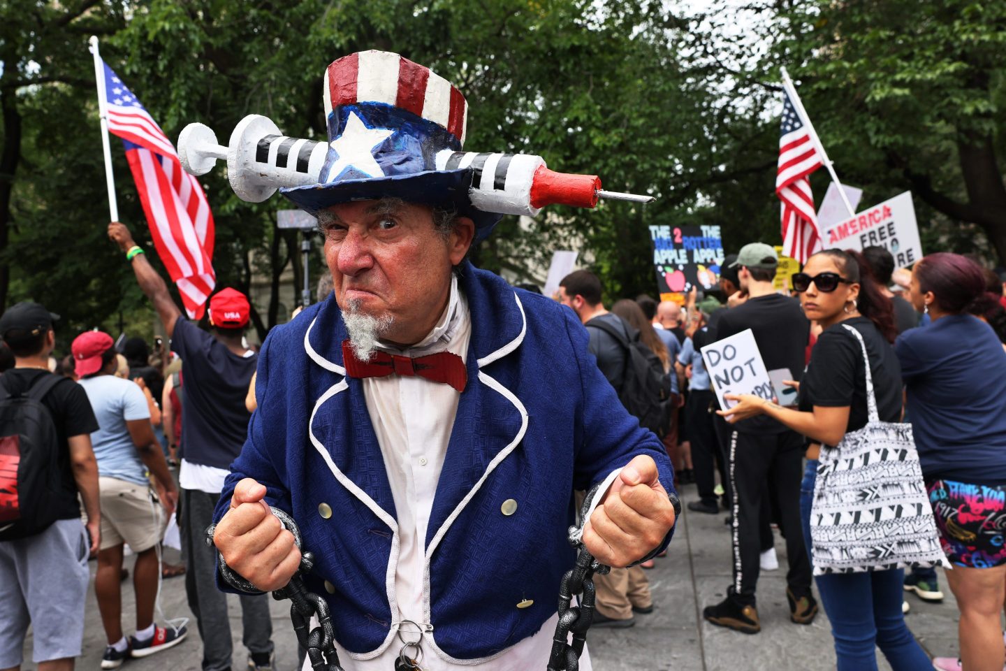 Anti-vaccine protest in New York City