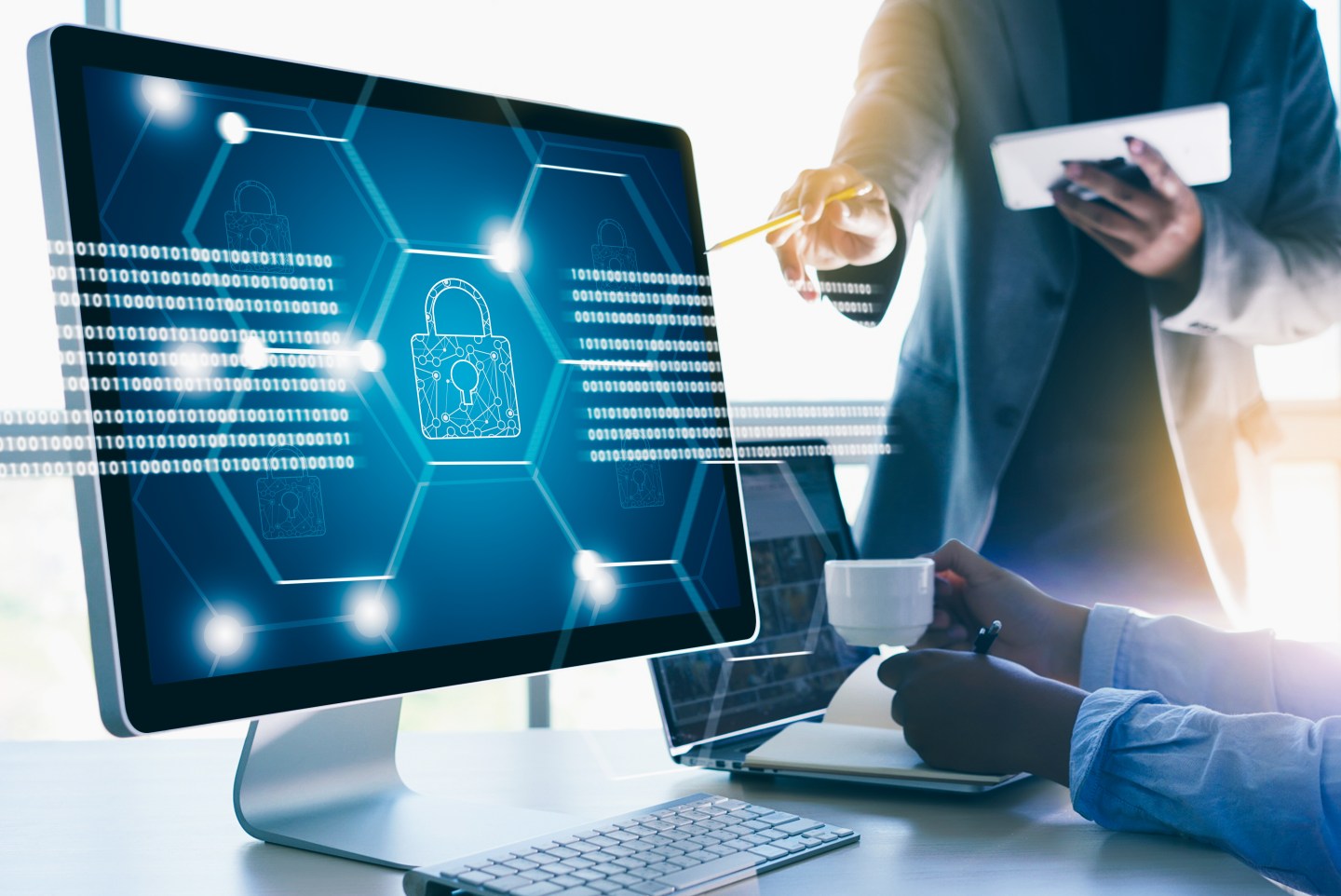CYBER SECURITY Business technology secure Firewall Antivirus Alert Protection Security and Cyber Security Firewall