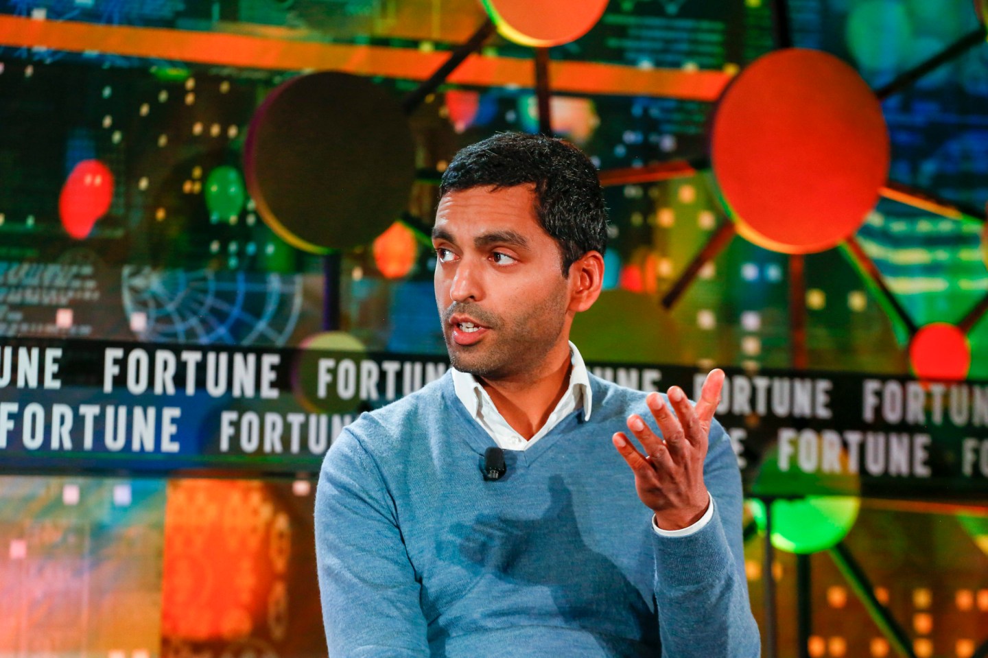 Alok Gupta, head of data science and machine learning at DoorDash, speaking at Fortune Brainstorm A.I. in Boston. Nov. 8, 2021.