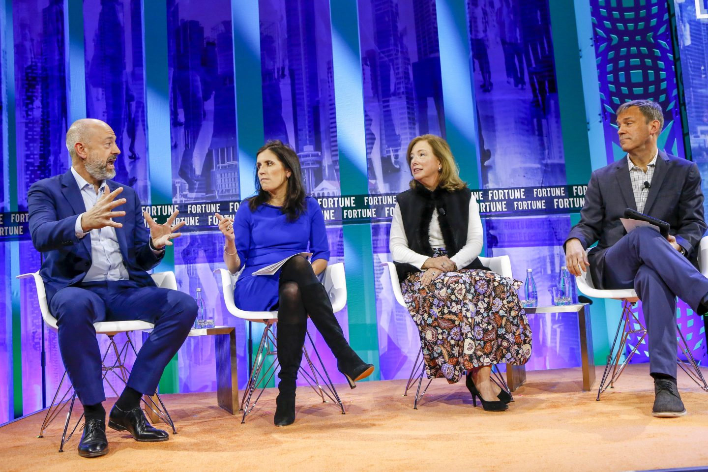 Simon Segars, CEO of ARM; Katie Koch, co-head, Fundamental Equity, at Goldman Sachs Asset Management; Barbara Humpton, president and CEO of Siemens; and Matt Heimer of FORTUNE