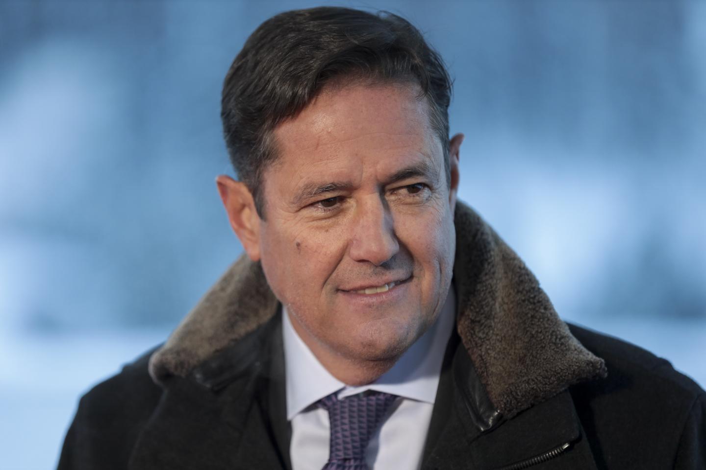 Jes Staley, chief executive officer of Barclays Plc, pauses during a Bloomberg Television interview on day three of the World Economic Forum (WEF) in Davos, Switzerland, on Thursday, Jan. 24, 2019.