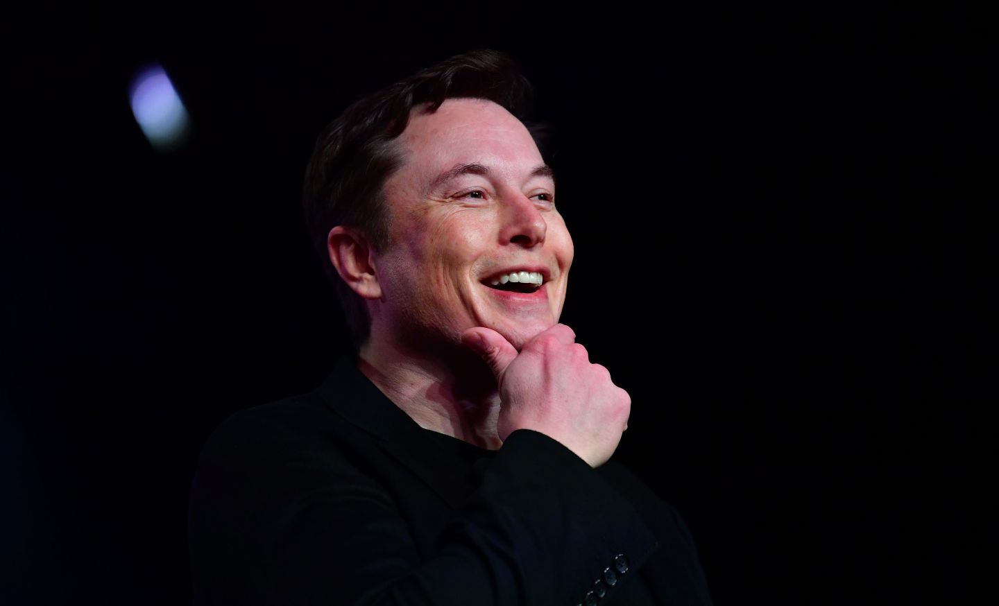 Tesla CEO Elon Musk speaks during the unveiling of the new Tesla Model Y in Hawthorne, California on March 14, 2019.