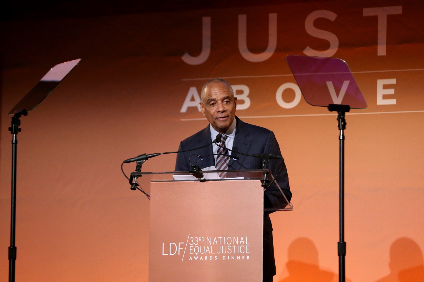 Kenneth Chenault speaks onstage during the NAACP LDF 33rd National Equal Justice Awards Dinner at Cipriani 42nd Street on November 07, 2019 in New York City.