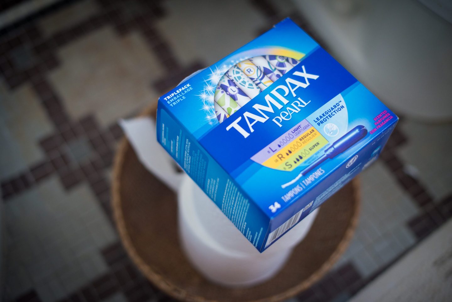 A box of Tampax