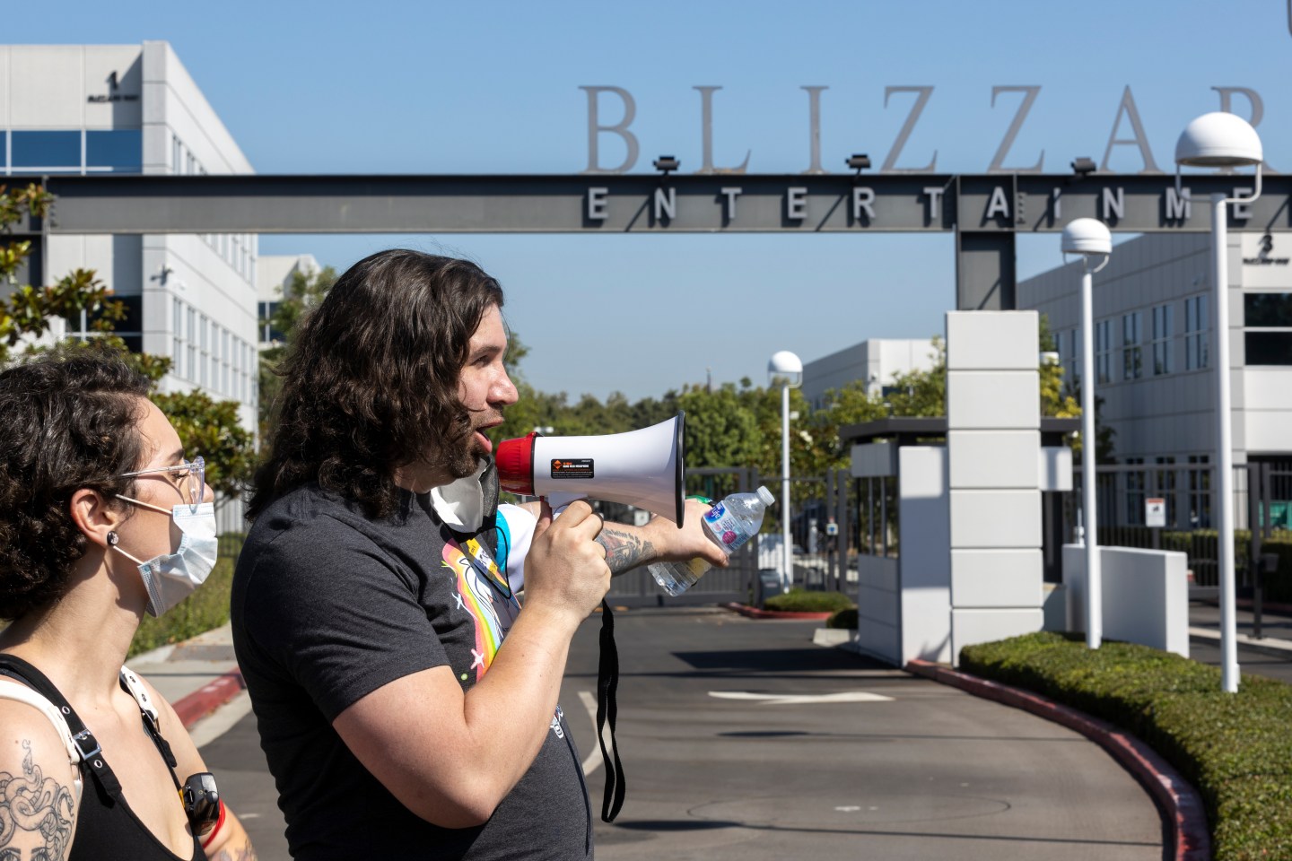 Several hundred Activision Blizzard employees staged a walkout this summer.