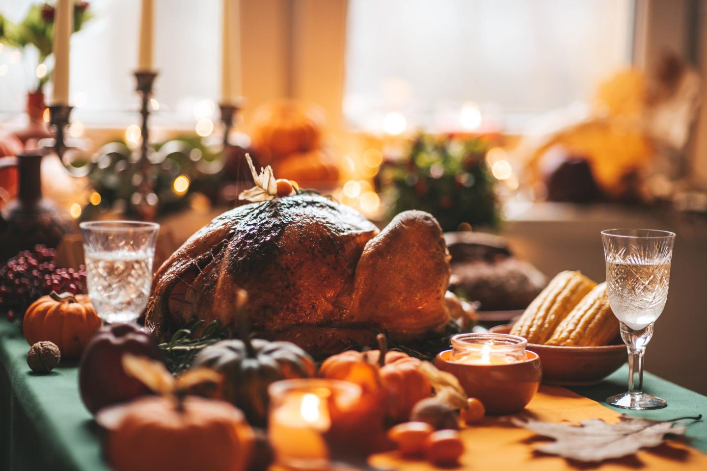 Close-Up Of Food Served On Table