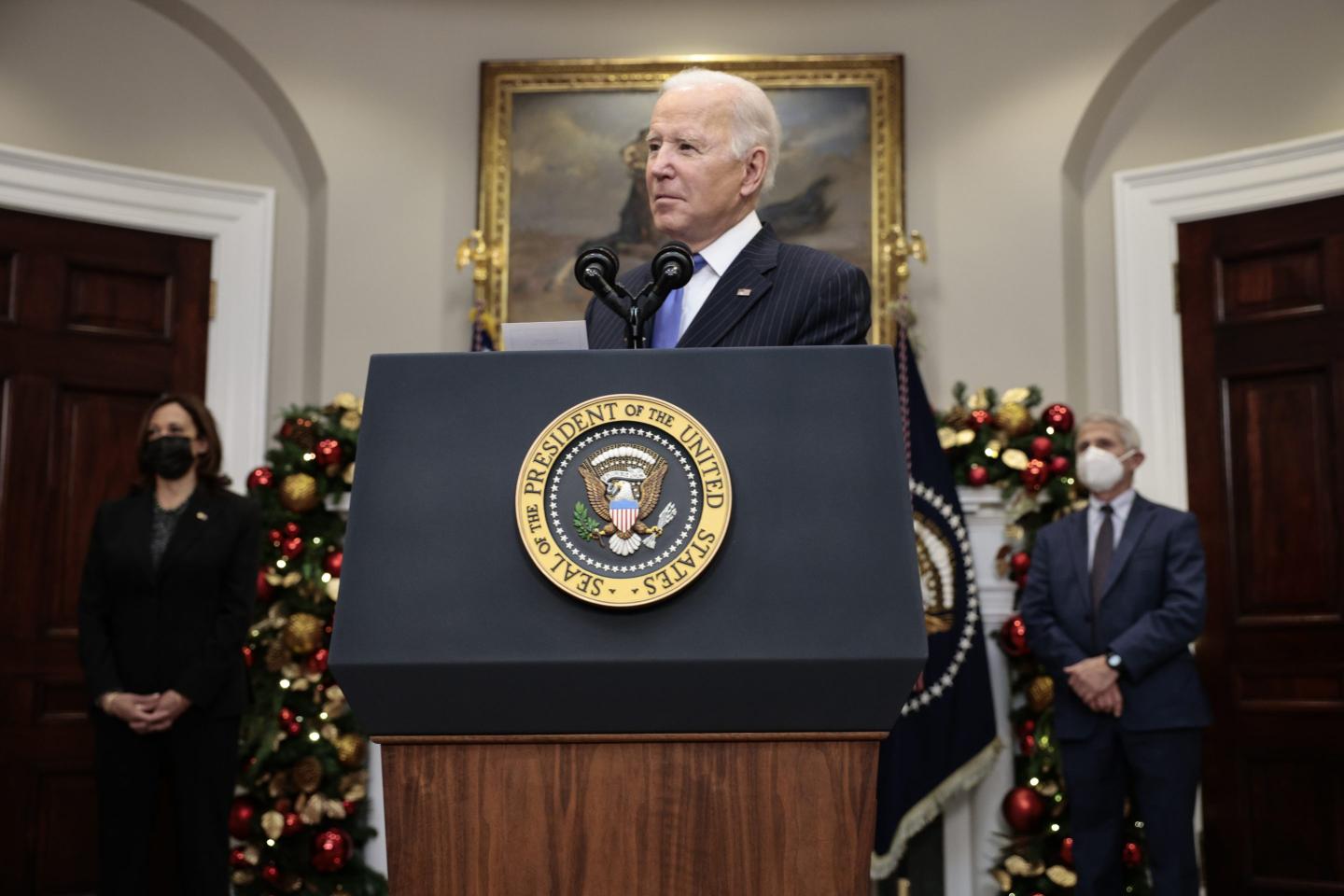 Biden says he’s not considering lockdowns in fight against Omicron COVID variant